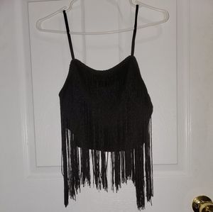 Fringe overlay top
